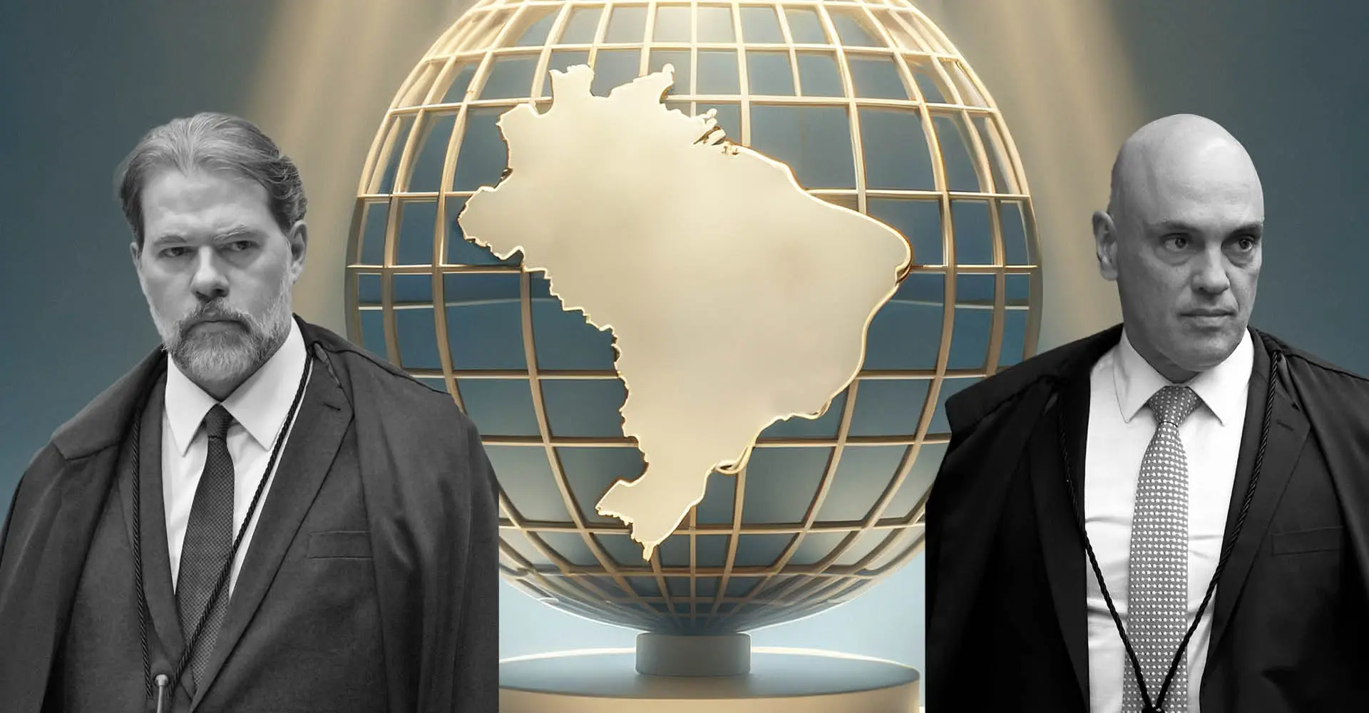 Dias Toffoli e Alexandre de Moraes transformaram o Brasil em pária Internacional | Foto: Montagem Revista Oeste/SHutterstock/STF/SCO