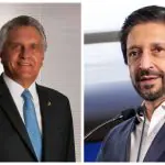 Bolsonaro | Ronaldo Caiado (à esquerda do leitor) e Ricardo Nunes (à direita) disseram que a manifestação não visa a atacar ninguém | Foto: Reprodução/Redes sociais