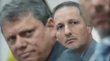 governo de sp | O governador de São Paulo, Tarcísio de Freitas (à esquerda do leitor), e o secretário de Segurança Pública de São Paulo, Guilherme Derrite | Foto: Rogério Cassimiro/Governo do Estado de SP