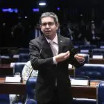 Randolfe Rodrigues se encontrou com Fernando Haddad e Rodrigo Pacheco | Foto: Jefferson Rudy/Agência Senado - governo lula - saidinhas