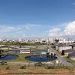 Estação de tratamento de esgoto da Companhia de Saneamento Básico do Estado de São Paulo (Sabesp) na Avenida Delamare, próximo da divisa entre São Paulo e São Caetano do Sul | Foto: Márcio Fernandes de Oliveira/Estadão Conteúdo