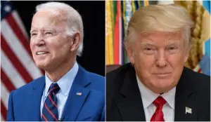 A indicação de Biden e Trump para as eleições de 2024 poderão fazer história: a última revanche entre dois candidatos na corrida pela Casa Branca aconteceu em 1956 | Foto: Montagem/Revista Oeste/Estêvão Júnior/Wikimedia Commons