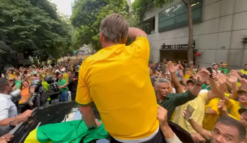 bolsonaro - avenida paulista - chegada
