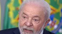 O presidente Luiz Inácio Lula da Silva, durante coletiva de imprensa no Planalto