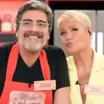 Foto de Junno Andrade e Xuxa Meneghel