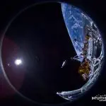Imagem que mostra a espaçonave utilizada pelos Estados Unidos