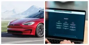 Tesla Model S e computador