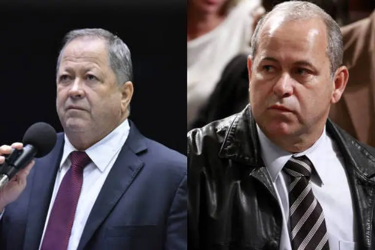 O deputado federal Chiquinho Brazão em sessão na Câmara dos Deputados (à esquerda do leitor), e seu irmão, Domingos Brazão, na Alerj | Reprodução/Câmara dos Deputados/Alerj