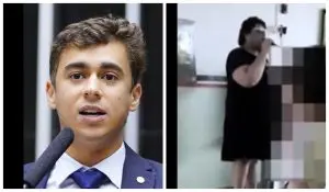 No vídeo criticado por Nikolas Ferreira, é possível ouvir a palestrante falando para crianças sobre a sua experiência como mulher trans | Foto: Reprodução