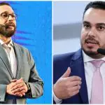 'Agora, depois da manifestação de hoje cedo do meu amigo Paulo Martins, em se colocar à disposição do partido para disputar a eleição municipal, deixo aqui registrado o meu apoio à sua pré-candidatura', afirmou Filipe Barros (à esquerda do leitor)