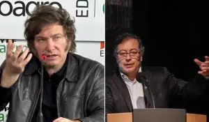 Javier Milei e Gustavo Petro