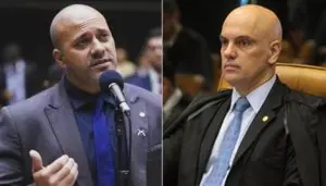 Daniel Silveira e Alexandre de Moraes