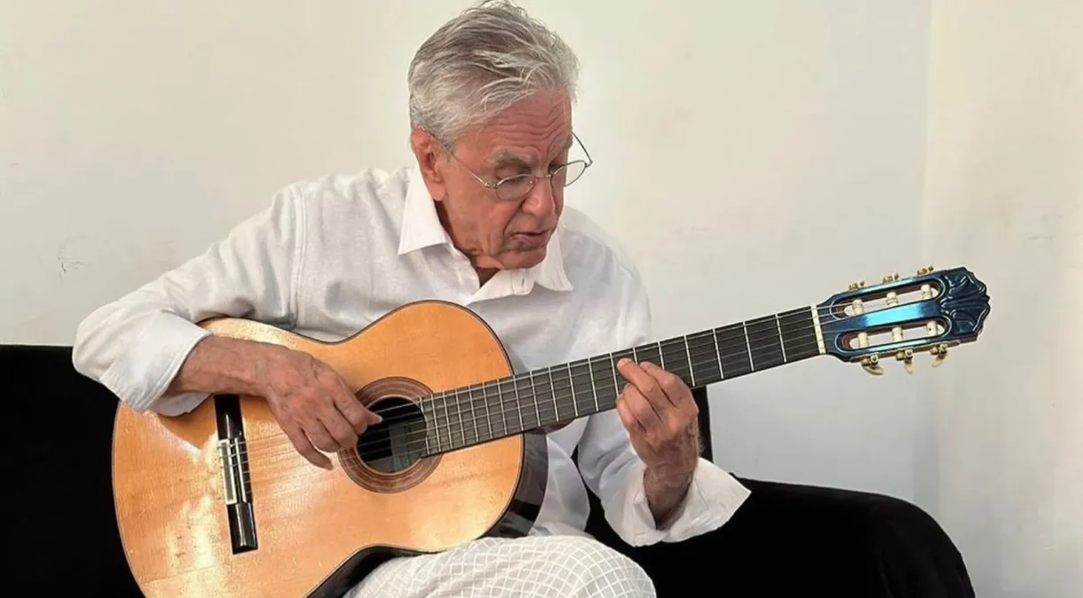 Foto do cantor Caetano Veloso
