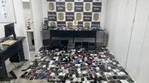 Centenas de celulares apreendidos pela Polícia Civil de São Paulo