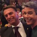 Foto de Márcio Garcia e Jair Bolsonaro