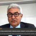 O senador Marcos Pontes, durante entrevista ao programa Oeste Sem Filtro