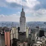 Take aéreo da cidade de São Paulo