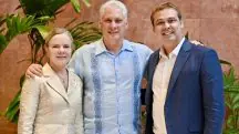 pt e partido comunista de cuba - gleisi - ditador Diáz-Canel - Lindbergh Farias