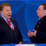 Foto de Raul Gil e Silvio Santos