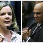 Enquanto ministro de Michel Temer, Moraes foi acusado por Gleisi Hoffmann de 'perseguir movimentos da oposição' | Foto: Montagem/Revista Oeste