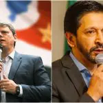 O governador de São Paulo, Tarcísio de Freitas (à esquerda do leitor), e o prefeito, Ricardo Nunes (à direita), decidiram seguir com seus compromissos no dia do ato do 1º de Maio | Foto: Montagem Revista Oeste/Reprodução/Instagram/Facebook
