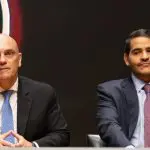 O ministro Alexandre de Moraes e o advogado-geral da União, Jorge Messias | Foto: Amile Ferraris/MJSP
