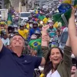 O ex-presidente Jair Bolsonaro aproveitou o aniversário de 305 anos de Cuiabá para lançar a pré-candidatura do deputado federal Abílio Júnior (PL-MT) a prefeito | Foto: Reprodução/j1agora