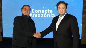 Bolsonaro e Elon Musk estiveram reunidos em um hotel de Porto Feliz | Foto: Reprodução/Redes sociais