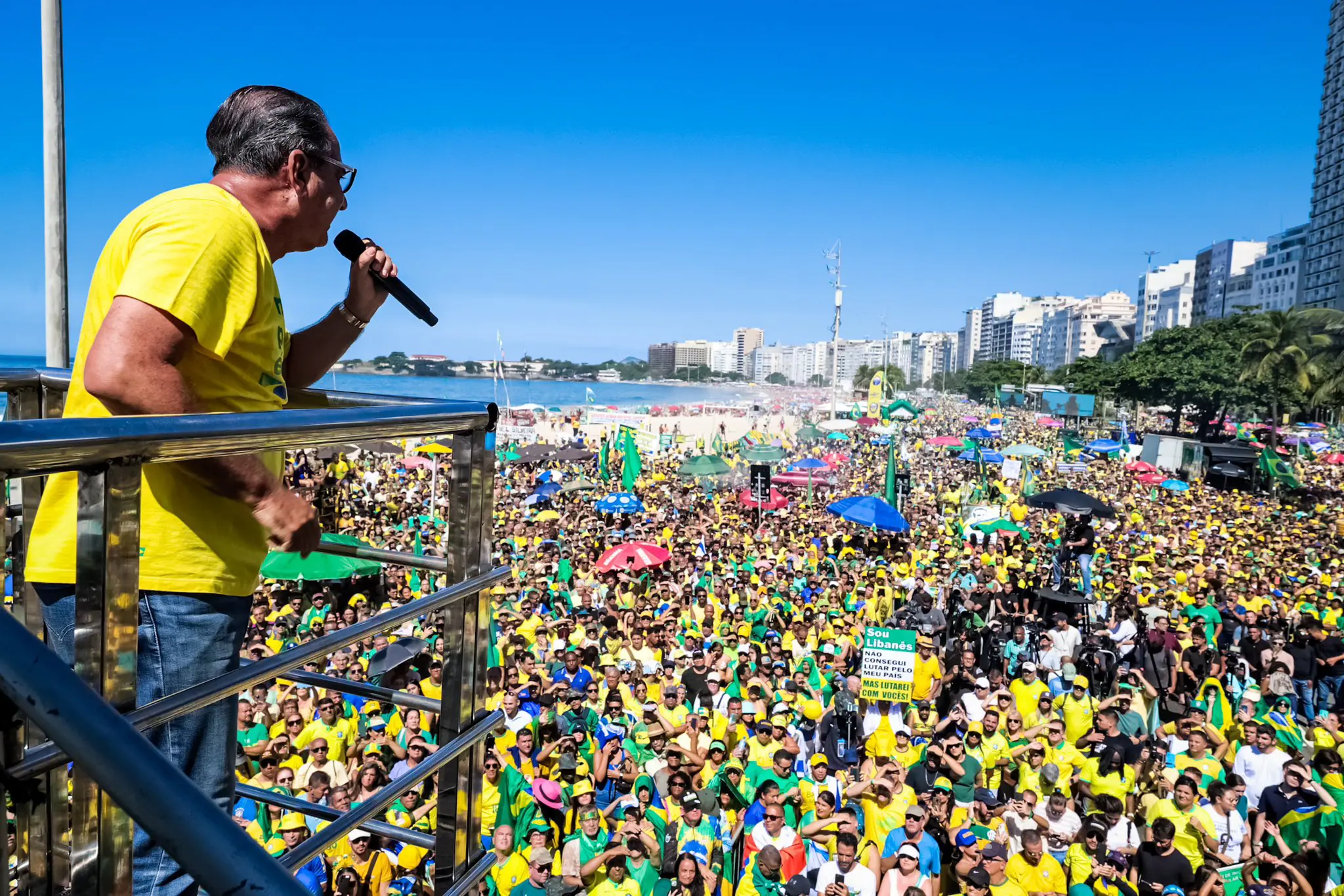 Malafaia no ato em Copacabana