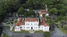 Foto panorâmica do Instituto Butantan em São Paulo