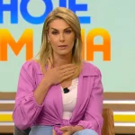 Foto de Ana Hickmann no programa Hoje em Dia