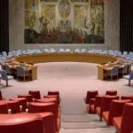 câmara do conselho de segurança da onu - israel x irã