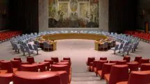 câmara do conselho de segurança da onu - israel x irã