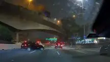 caminhão viaduto