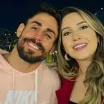 Foto do lutador Cara de Sapato e Amanda Meirelles
