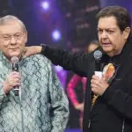 Foto de Faustão e Milton Neves
