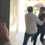 Glauber Braga chutando Gabriel Costenaro para fora da Câmara