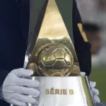 Foto do troféu da Série B do Brasileirão