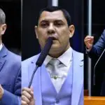 Montagem com fotos dos deputados Sanderson, Coronel Ulysses e Alberto Fraga | Foto: Reprodução