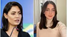 Em seu perfil no Instagram, a professora comemorou o momento em que Michelle Bolsonaro a seguiu, em virtude da grande repercussão de seu vídeo | Foto: Montagem Revista Oeste/Redes sociais/Isac Nóbrega/PR/Agência Brasil