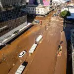 Imagens de cidade alagada no Rio Grande do Sul
