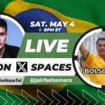 À tarde, o influenciador norte-americano Mário Nawfal anunciou a transmissão ao vivo e chamou os usuários para participarem | Foto: Reprodução/Twitter/X
