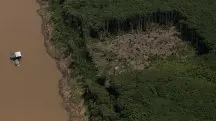 Área desmatada por fogo em 2020 na Amazônia