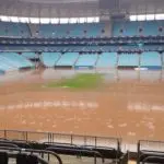 Arena do Grêmio tomada pela enchente