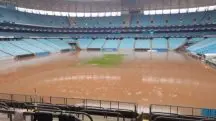 Arena do Grêmio tomada pela enchente
