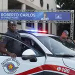 Movimentação policial em frente à Arena do Pacaembu, onde aconteceria um show do cantor Roberto Carlos, na zona oeste de São Paulo - 19/5/2024 | Tiago Queiroz/Estadão Conteúdo
