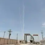 Uma barragem de foguetes foi lançada de Rafah em direção ao centro de Israel - 26/5/2024 | Foto: Divulgação/FDI