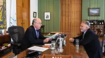 Ministro Mauro Vieira e embaixador de Israel Frederico Meyer
