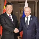 Xi Jinping e Putin, em encontro diplomático em 2018 | Foto: Divulgação/Kremlin