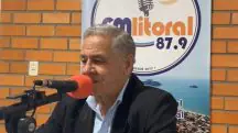 Na entrevista, Valdemar Barauna também comentou o desfile da Gaviões da Fiel de 2019, no qual um ator representando Jesus Cristo foi arrastado, empurrado e pisoteado por outro, caracterizado como o diabo | Foto: Divulgação/Litoral FM/Facebook